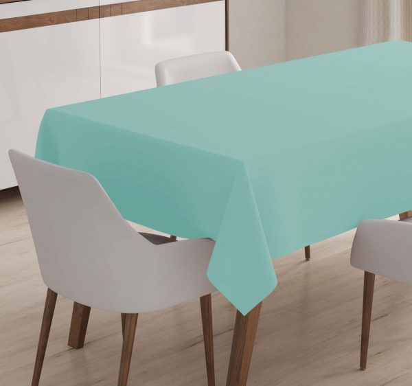 Τραπεζομάντηλο καρέ σε χρώμα teal