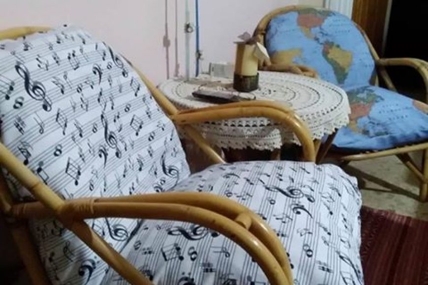 Θήκες για μαξιλάρια καρέκλας μπαμπού χάρτες – μουσικές νότες