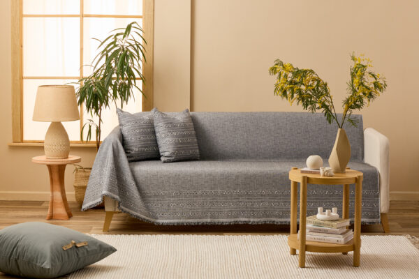 Καλύμματα Καναπέ - - Ριχτάρι Cono Grey 01-3385-06