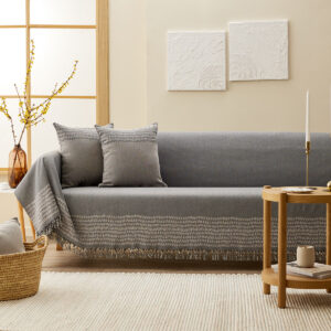 Καλύμματα Καναπέ - - Ριχτάρι Cristy Grey 01-3481-06