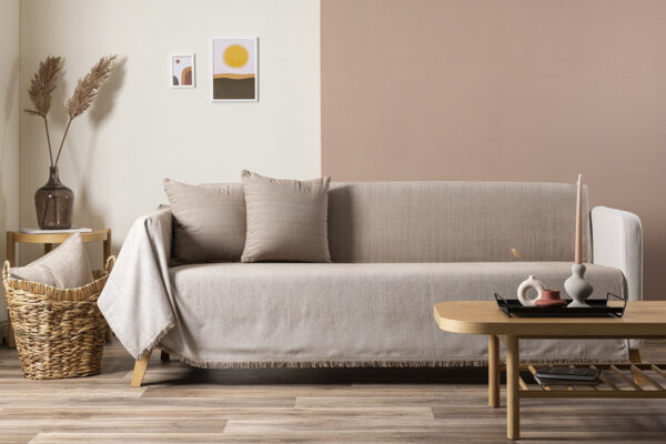 Καλύμματα Καναπέ - - Ριχτάρι Naomi Beige 02-3411-02