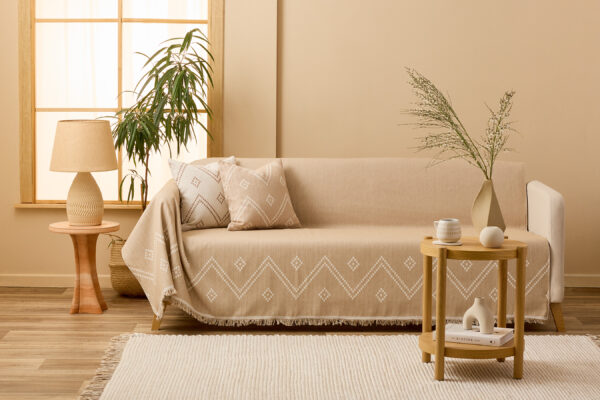 Καλύμματα Καναπέ - - Ριχτάρι Rakel Beige 01-3382-02