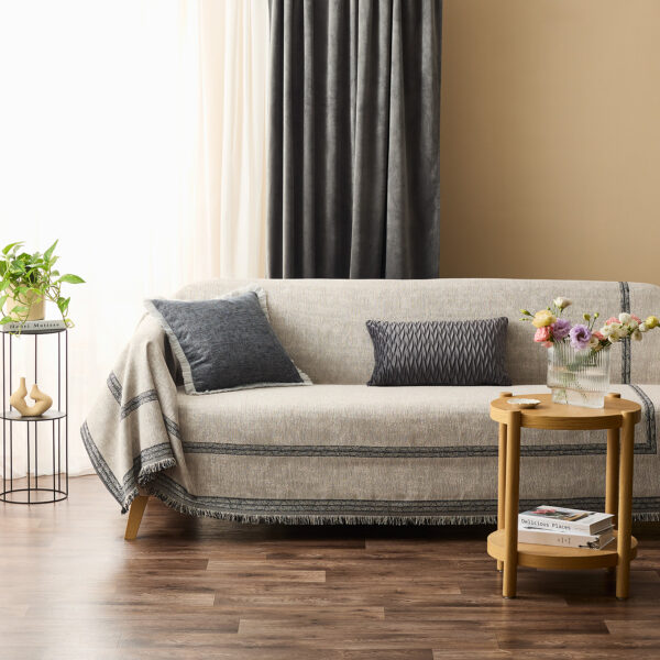 Καλύμματα Καναπέ - - Ριχτάρι Rene Light Grey 02-3667-05