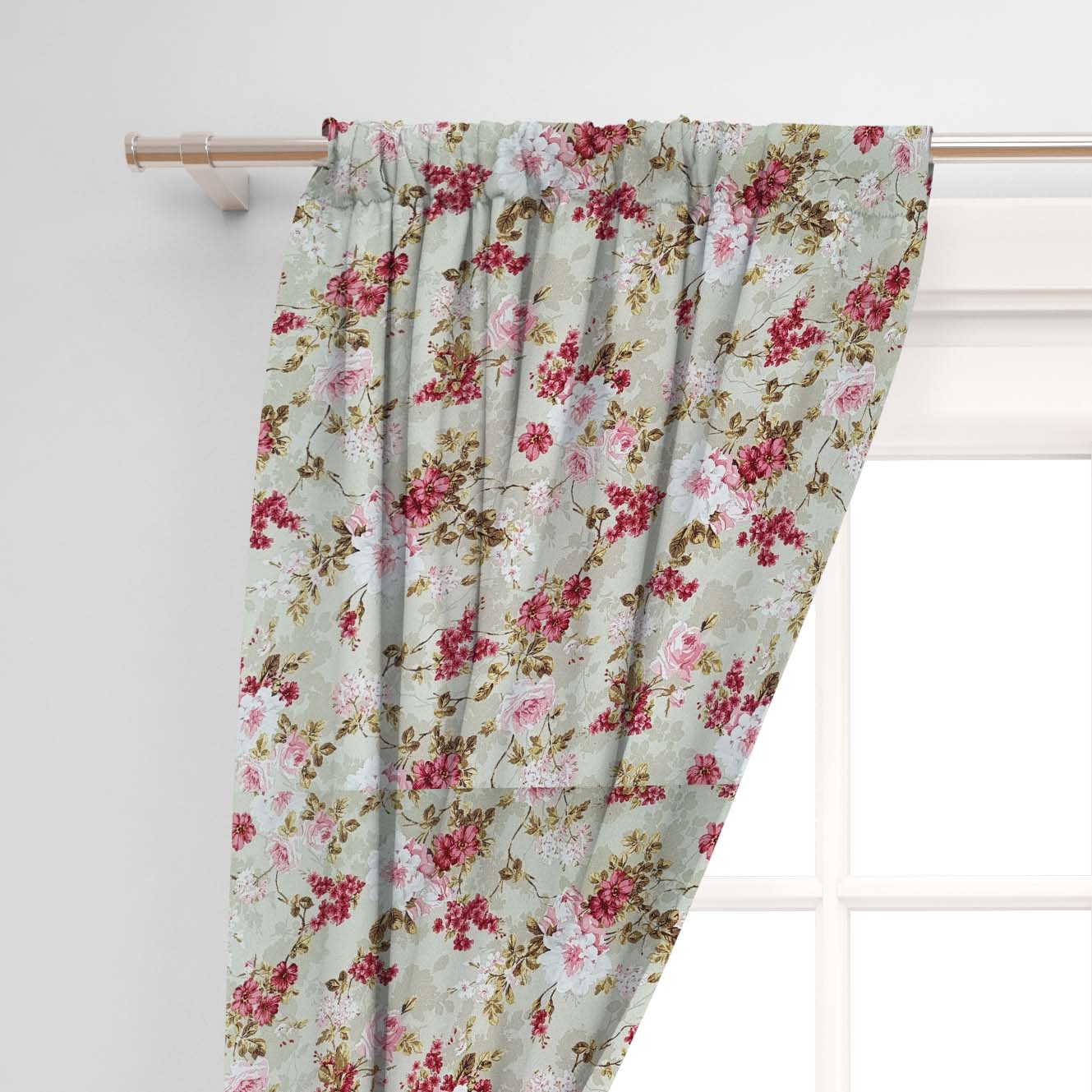 Κουρτίνες με Λουλούδια