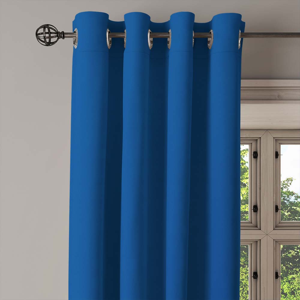 Βαμβακερές μονόχρωμες κουρτίνες