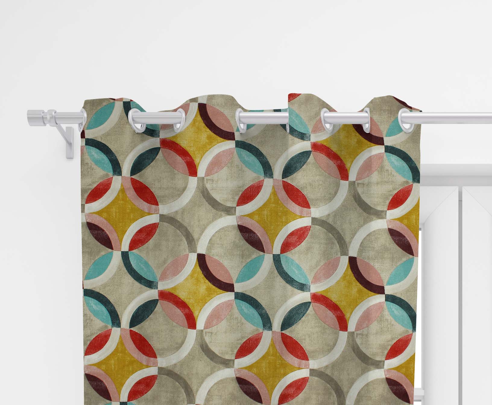 Κουρτίνες Ρετρό - Γεωμετρικές