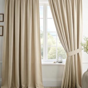 Blackout κουρτίνα συσκότισης Light Beige Sand με πιέτα