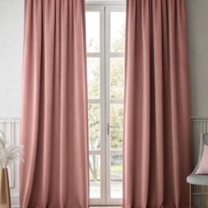 Κουρτίνα Συσκότισης Blackout Dusty Rose με Πιέτα Τρουκς