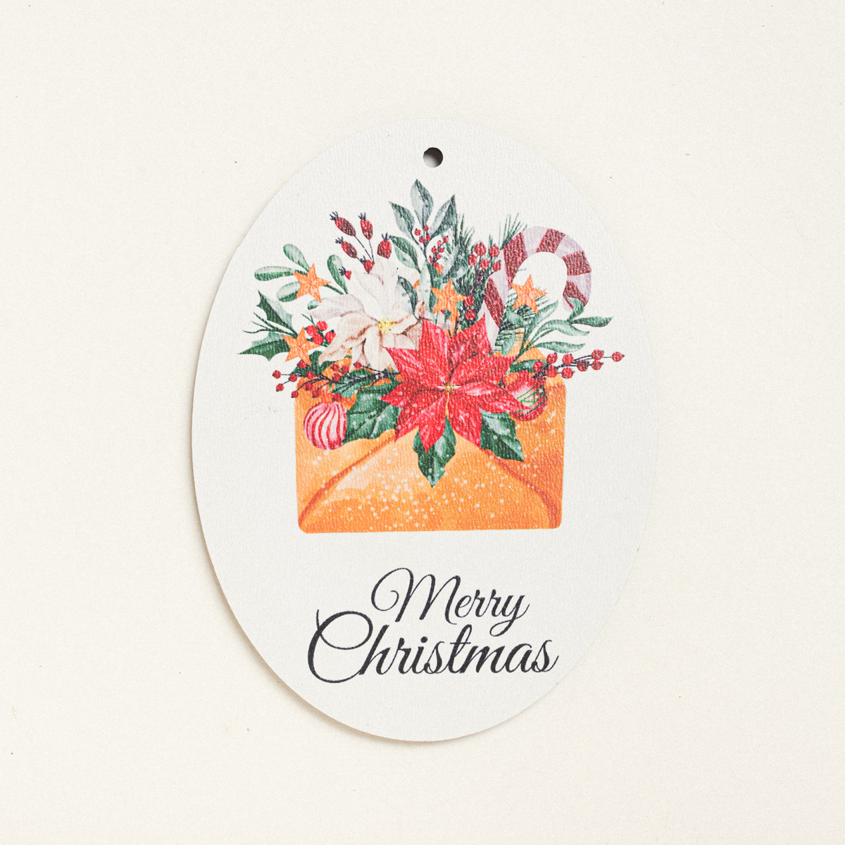 ΞΥΛΙΝΟ ΣΤΟΙΧΕΙΟ ΛΕΥΚΟ ΟΒΑΛ ΓΡΑΜΜΑ MERRY 10cm