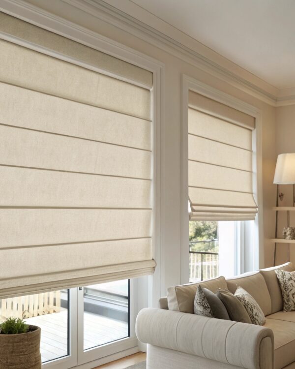 Ρόμαν Blackout Light Beige Μονόχρωμο Πακέτο Προσαρμογής