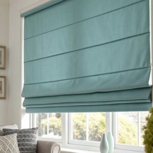 Ρόμαν Blackout Light Blue Μονοχρωμία για Παράθυρα