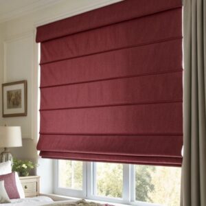 Ρόμαν Blackout Wine Red Μονόχρωμο για Παράθυρα