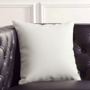 Λευκά Δερμάτινα Διακοσμητικά Μαξιλάρια για Καναπέδες