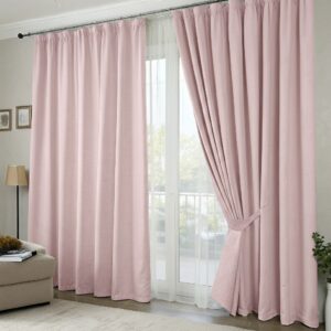 Κουρτίνα καραβόπανο ροζ μονόχρωμη υψηλής αντοχής