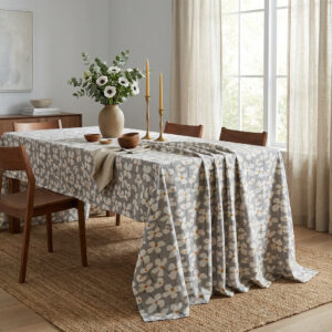 εμπριμε τραπεζομαντηλα-28065-4-Φλοράλ-Βαμβακερο-Γκρί