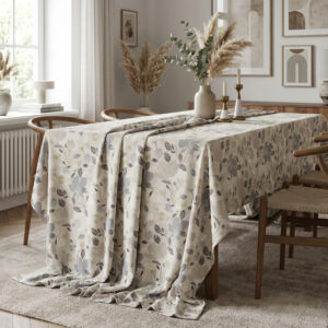 εμπριμε τραπεζομαντηλα-28066-4-Φλοράλ-Βαμβακερο-Γκρί
