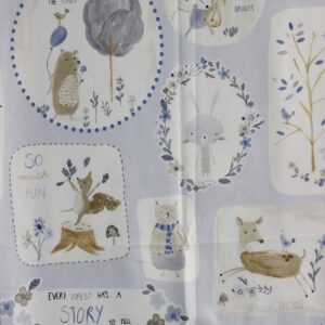 Διακοσμητικές βαμβακοσατέν θήκες με σχέδιο χαριτωμένα ζωάκια.