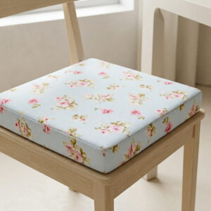 Διακοσμητικό μαξιλάρι καρέκλας μονόχρωμο από ανθεκτικό καραβόπανο.